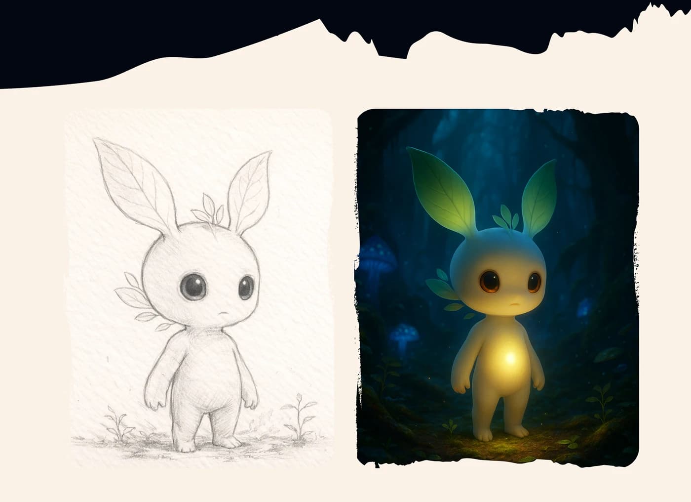 Luma, a personagem luminosa que representa sua presença digital